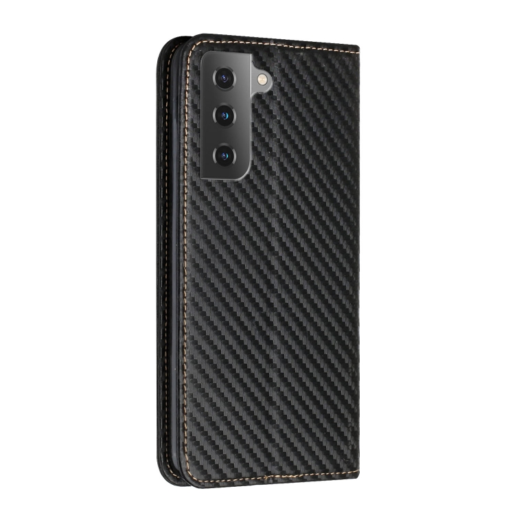 For Samsung Galaxy S23+ 5G Carbon Fiber Texture Magnetic Flip Leather Phone Case(Black) For Samsung Galaxy S23+ 5G Carbon Fiber Texture Magnetic Flip Leather Phone Case(Black)