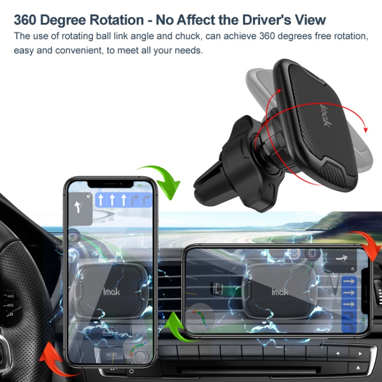 IMAK C5-F1 Magnetic Air Outlet Car Holder(Black) IMAK C5-F1 Magnetic Air Outlet Car Holder(Black)