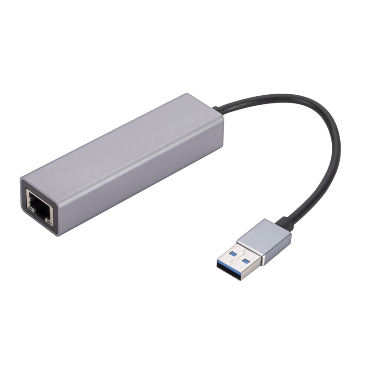 SL-030 USB a Gigabit Ethernet RJ45 y 3 x USB 3.0 Adaptador Convertidor HUB (Gris) - 3