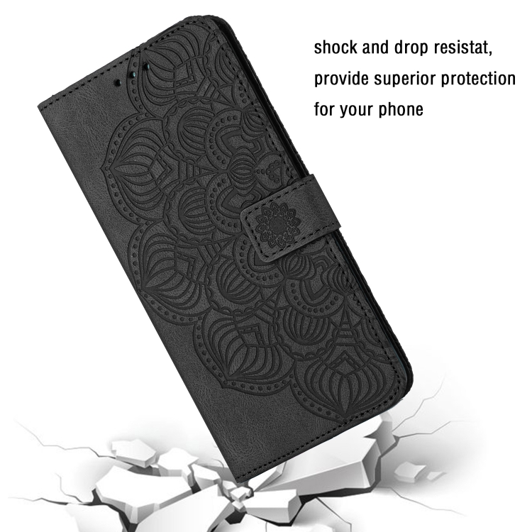 For Samsung Galaxy S23+ 5G Mandala Embossed Flip Leather Phone Case(Black) For Samsung Galaxy S23+ 5G Mandala Embossed Flip Leather Phone Case(Black)