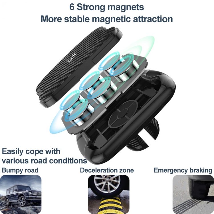 IMAK C5-X5A Dashboard Suction Cup Magnetic Car Holder(Black) IMAK C5-X5A Dashboard Suction Cup Magnetic Car Holder(Black)