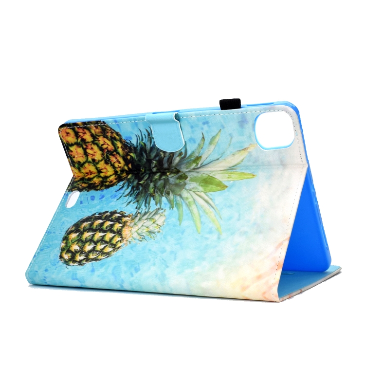 For iPad Pro 11 (2020) Sewing Thread Horizontal Painted Flat Leather Tablet Case with Sleep Function & Pen Cover & Anti Skid Strip & Card Slot & Holder(Pineapple) For iPad Pro 11 (2020) Sewing Thread Horizontal Painted Flat Leather Tablet Case with Sleep Function & Pen Cover & Anti Skid Strip & Card Slot & Holder(Pineapple)