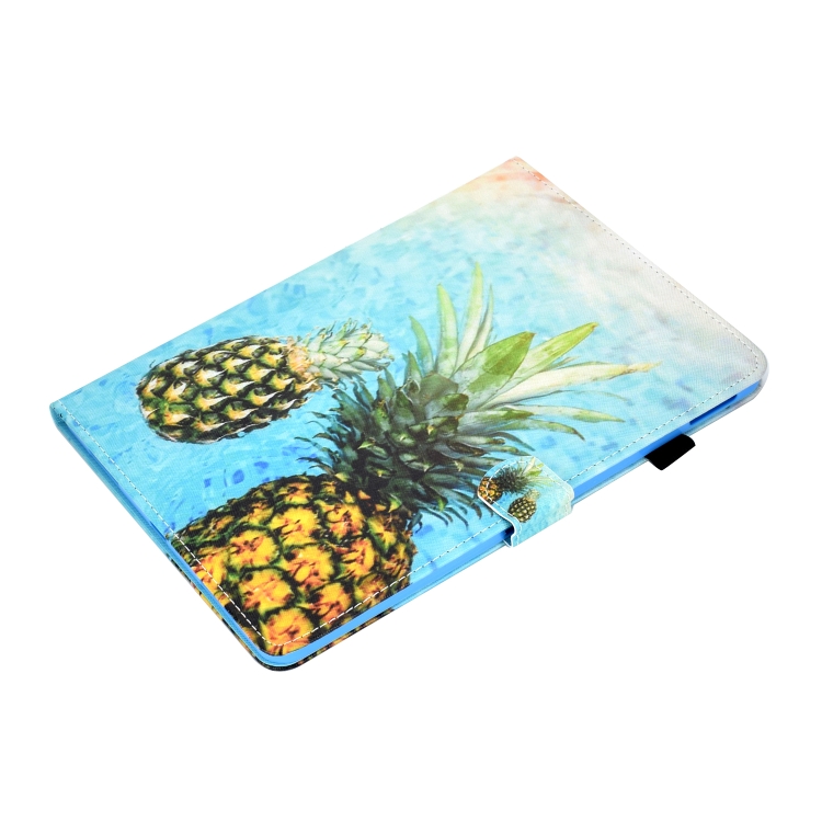 For iPad Pro 11 (2020) Sewing Thread Horizontal Painted Flat Leather Tablet Case with Sleep Function & Pen Cover & Anti Skid Strip & Card Slot & Holder(Pineapple) For iPad Pro 11 (2020) Sewing Thread Horizontal Painted Flat Leather Tablet Case with Sleep Function & Pen Cover & Anti Skid Strip & Card Slot & Holder(Pineapple)