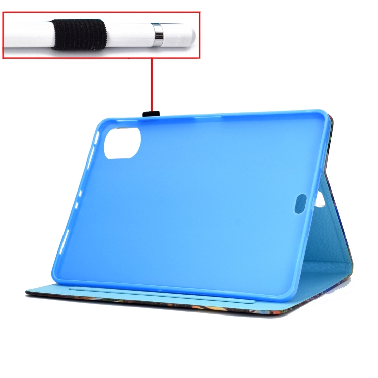 For iPad Pro 11 (2020) Sewing Thread Horizontal Painted Flat Leather Tablet Case with Sleep Function & Pen Cover & Anti Skid Strip & Card Slot & Holder(Pineapple) For iPad Pro 11 (2020) Sewing Thread Horizontal Painted Flat Leather Tablet Case with Sleep Function & Pen Cover & Anti Skid Strip & Card Slot & Holder(Pineapple)