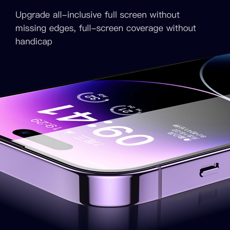For iPhone 14 TOTUDESIGN AB-057 HD Silk Screen Dustproof Tempered Glass Film For iPhone 14 TOTUDESIGN AB-057 HD Silk Screen Dustproof Tempered Glass Film