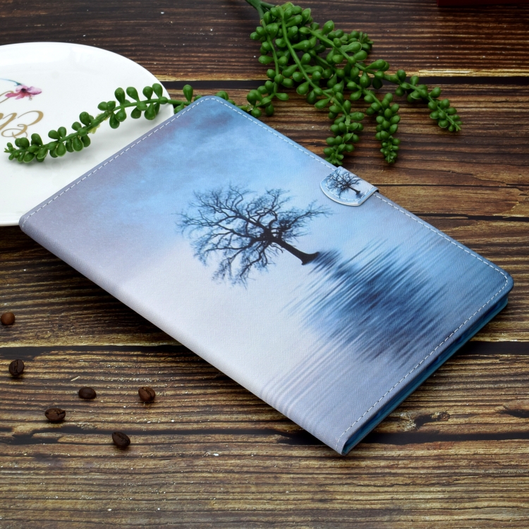 For iPad Pro 11 (2020) Sewing Thread Horizontal Painted Flat Leather Tablet Case with Sleep Function & Pen Cover & Anti Skid Strip & Card Slot & Holder(Tree In Water) For iPad Pro 11 (2020) Sewing Thread Horizontal Painted Flat Leather Tablet Case with Sleep Function & Pen Cover & Anti Skid Strip & Card Slot & Holder(Tree In Water)