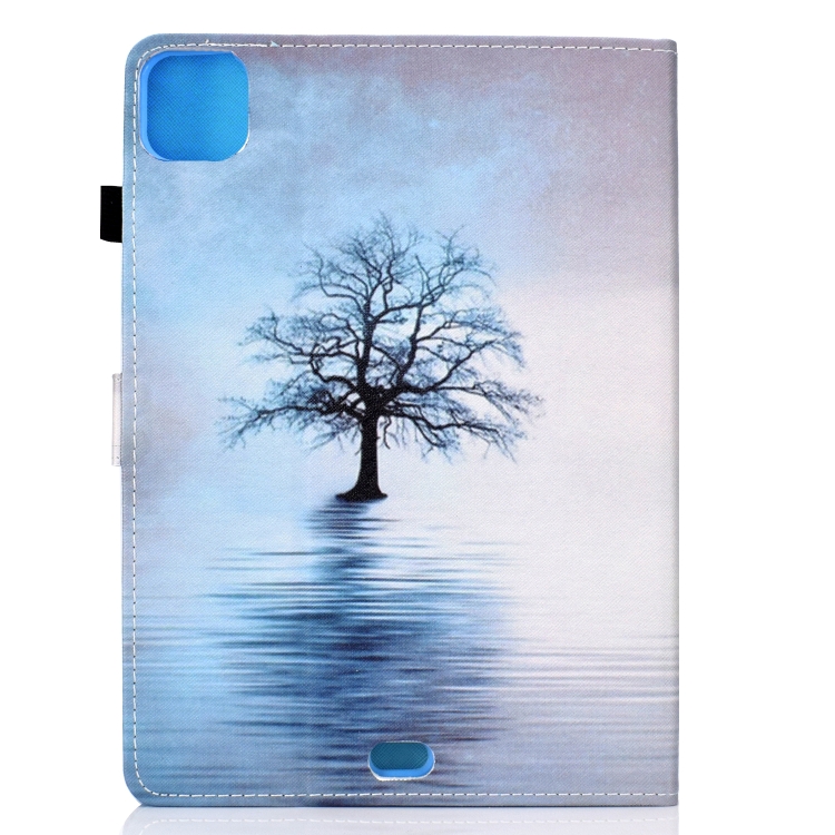 For iPad Pro 11 (2020) Sewing Thread Horizontal Painted Flat Leather Tablet Case with Sleep Function & Pen Cover & Anti Skid Strip & Card Slot & Holder(Tree In Water) For iPad Pro 11 (2020) Sewing Thread Horizontal Painted Flat Leather Tablet Case with Sleep Function & Pen Cover & Anti Skid Strip & Card Slot & Holder(Tree In Water)