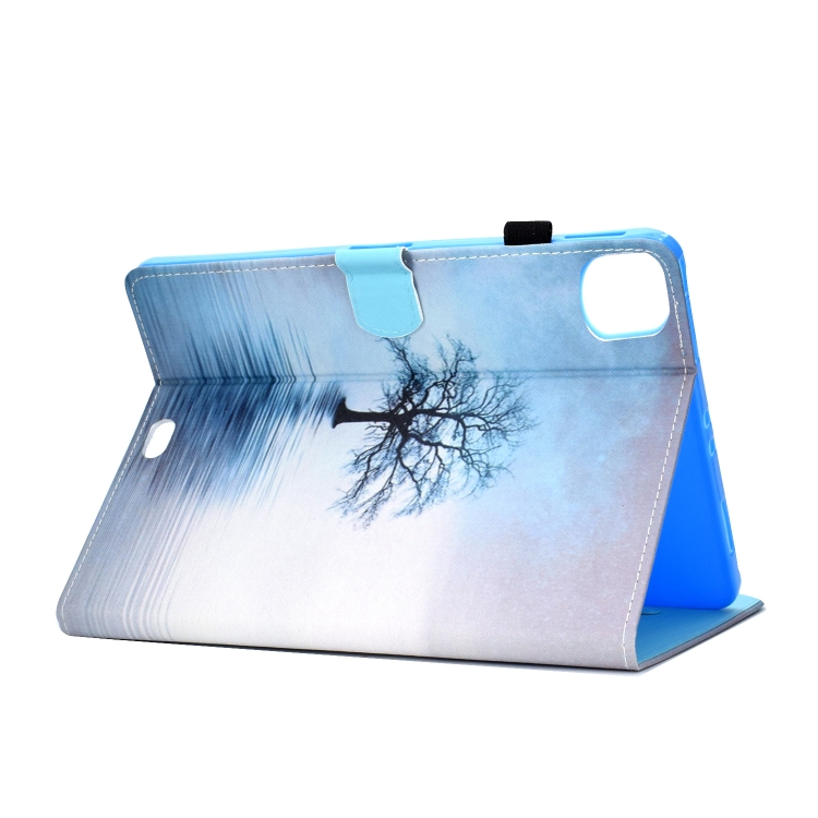 For iPad Pro 11 (2020) Sewing Thread Horizontal Painted Flat Leather Tablet Case with Sleep Function & Pen Cover & Anti Skid Strip & Card Slot & Holder(Tree In Water) For iPad Pro 11 (2020) Sewing Thread Horizontal Painted Flat Leather Tablet Case with Sleep Function & Pen Cover & Anti Skid Strip & Card Slot & Holder(Tree In Water)