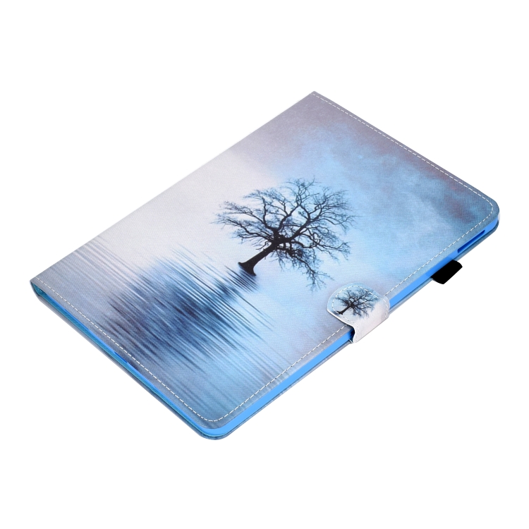 For iPad Pro 11 (2020) Sewing Thread Horizontal Painted Flat Leather Tablet Case with Sleep Function & Pen Cover & Anti Skid Strip & Card Slot & Holder(Tree In Water) For iPad Pro 11 (2020) Sewing Thread Horizontal Painted Flat Leather Tablet Case with Sleep Function & Pen Cover & Anti Skid Strip & Card Slot & Holder(Tree In Water)