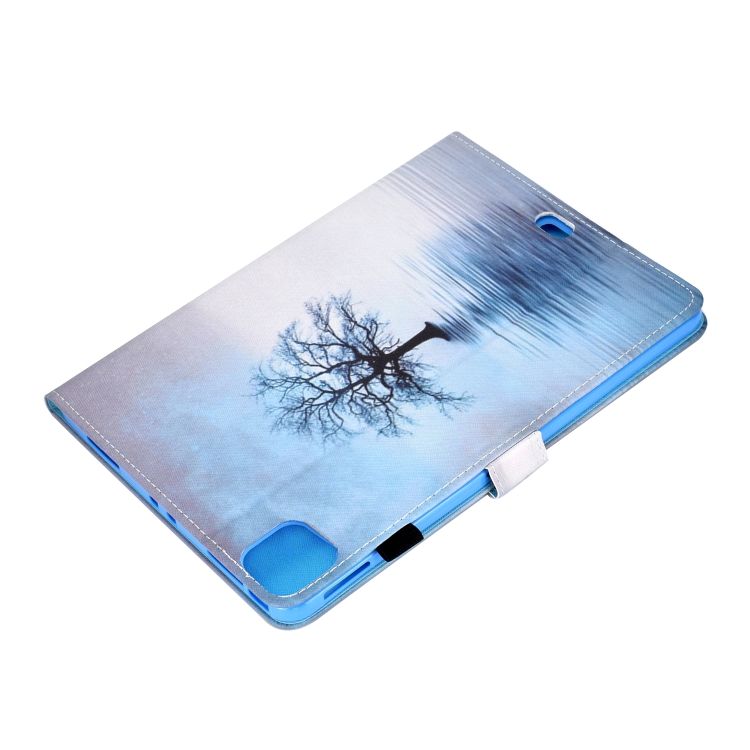 For iPad Pro 11 (2020) Sewing Thread Horizontal Painted Flat Leather Tablet Case with Sleep Function & Pen Cover & Anti Skid Strip & Card Slot & Holder(Tree In Water) For iPad Pro 11 (2020) Sewing Thread Horizontal Painted Flat Leather Tablet Case with Sleep Function & Pen Cover & Anti Skid Strip & Card Slot & Holder(Tree In Water)