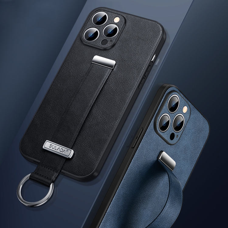 For iPhone 14 Plus SULADA Cool Series PC + Leather Texture Skin Feel Phone Case(Black) For iPhone 14 Plus SULADA Cool Series PC + Leather Texture Skin Feel Phone Case(Black)