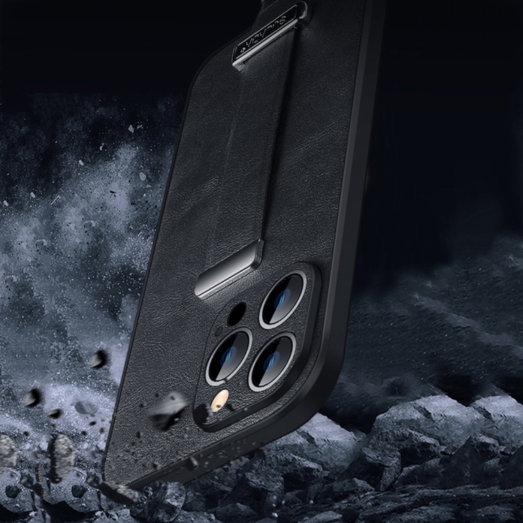 For iPhone 14 Plus SULADA Cool Series PC + Leather Texture Skin Feel Phone Case(Black) For iPhone 14 Plus SULADA Cool Series PC + Leather Texture Skin Feel Phone Case(Black)