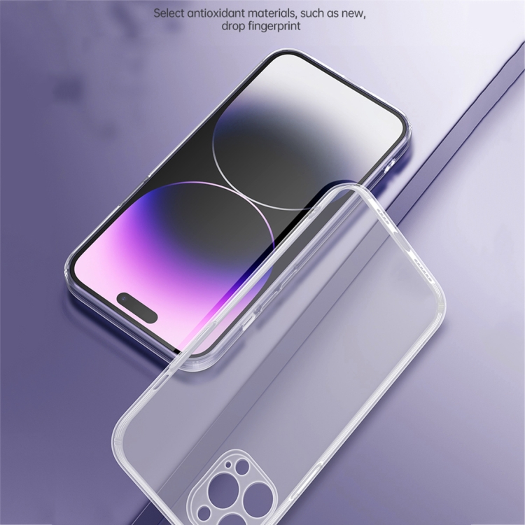 For iPhone 14 Pro SULADA Frosted Series Shockproof TPU Protective Case(Transparent) For iPhone 14 Pro SULADA Frosted Series Shockproof TPU Protective Case(Transparent)