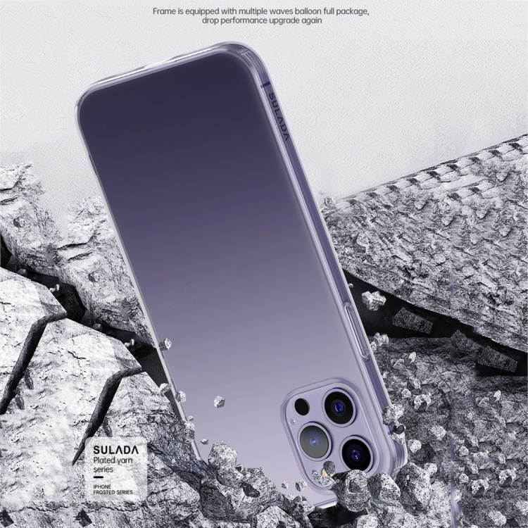 For iPhone 14 Pro SULADA Frosted Series Shockproof TPU Protective Case(Transparent) For iPhone 14 Pro SULADA Frosted Series Shockproof TPU Protective Case(Transparent)
