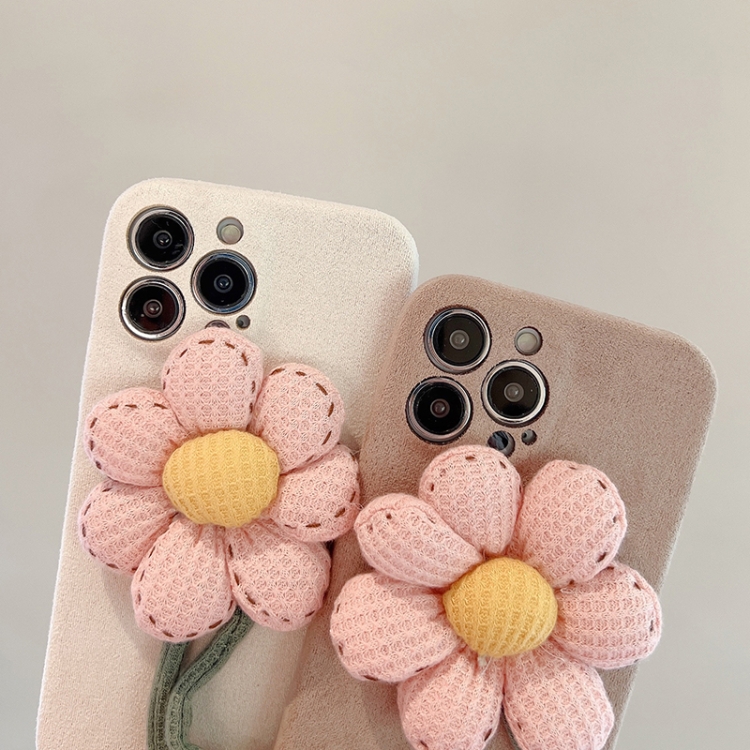 For iPhone 11 Chrysanthemum Woolen Phone Case(Yellow) For iPhone 11 Chrysanthemum Woolen Phone Case(Yellow)