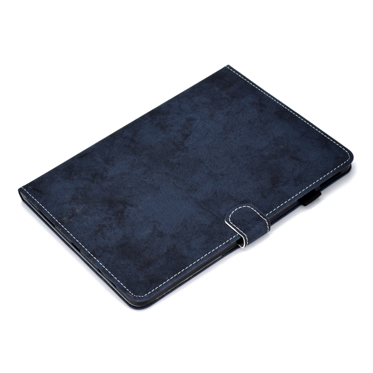 For iPad Pro 11 (2020) Sewing Thread Horizontal Solid Color Flat Leather Tablet Case with Sleep Function & Pen Cover & Anti Skid Strip & Card Slot & Holder(Navy) For iPad Pro 11 (2020) Sewing Thread Horizontal Solid Color Flat Leather Tablet Case with Sleep Function & Pen Cover & Anti Skid Strip & Card Slot & Holder(Navy)