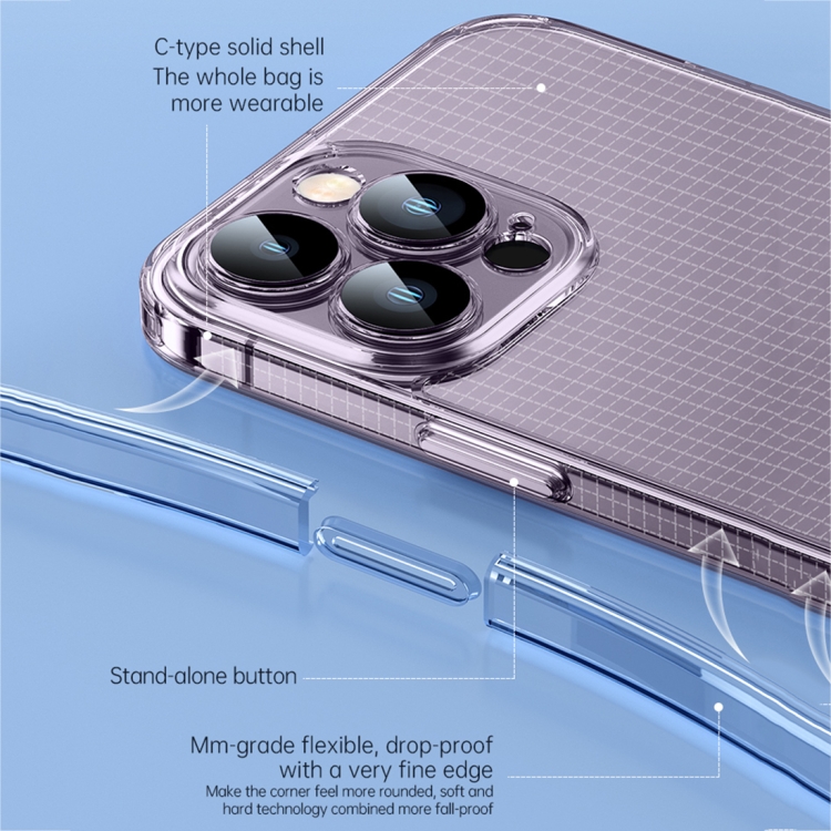 For iPhone 14 Plus SULADA Crystal Steel Series TPU Transparent Phone Case(Black) For iPhone 14 Plus SULADA Crystal Steel Series TPU Transparent Phone Case(Black)
