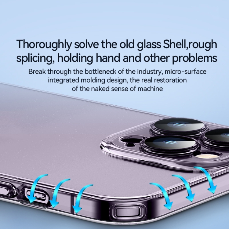 Funda Transparente para Teléfono iPhone 14 SULADA Crystal Steel Series