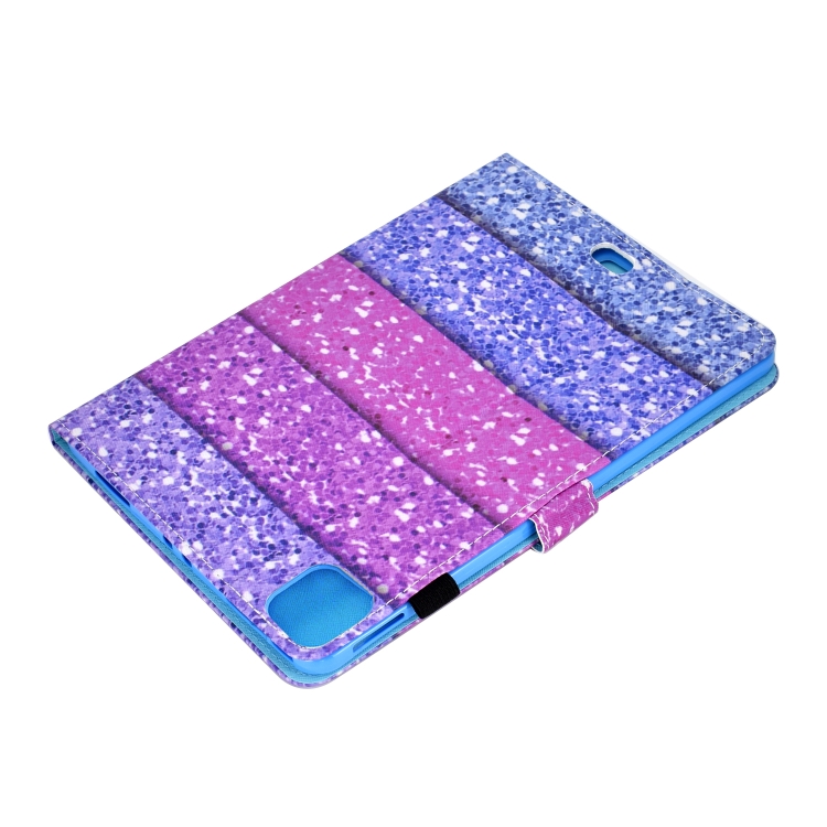 For iPad Pro 11 (2020) Sewing Thread Horizontal Painted Flat Leather Tablet Case with Sleep Function & Pen Cover & Anti Skid Strip & Card Slot & Holder(Color Quicksand) For iPad Pro 11 (2020) Sewing Thread Horizontal Painted Flat Leather Tablet Case with Sleep Function & Pen Cover & Anti Skid Strip & Card Slot & Holder(Color Quicksand)