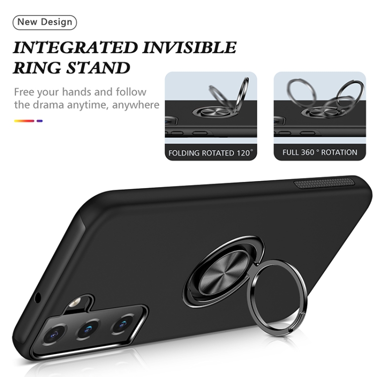 For Samsung Galaxy S23+ 5G PC + TPU Magnetic Phone Case with Invisible Ring Holder(Black) For Samsung Galaxy S23+ 5G PC + TPU Magnetic Phone Case with Invisible Ring Holder(Black)