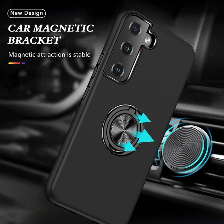 For Samsung Galaxy S23+ 5G PC + TPU Magnetic Phone Case with Invisible Ring Holder(Black) For Samsung Galaxy S23+ 5G PC + TPU Magnetic Phone Case with Invisible Ring Holder(Black)