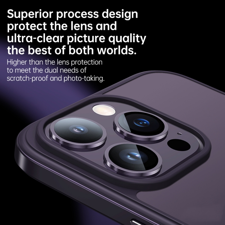 For iPhone 14 SULADA Metal Frame + Nano Glass + TPU Phone Case(Sierra Blue) For iPhone 14 SULADA Metal Frame + Nano Glass + TPU Phone Case(Sierra Blue)