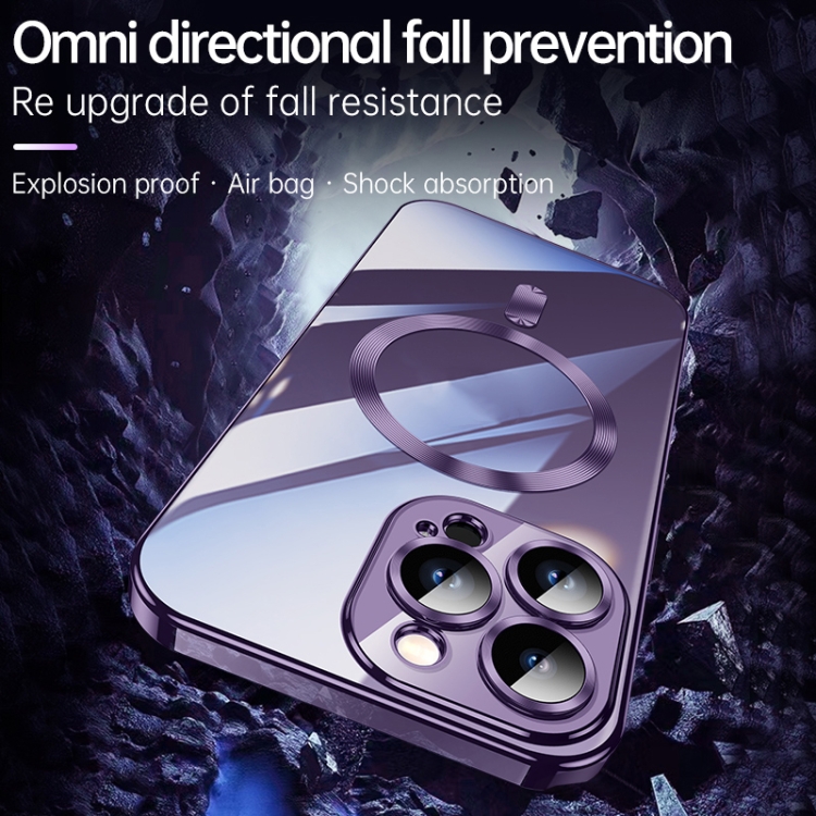For iPhone 14 Pro Max SULADA Plating TPU Shockproof Phone Soft Case(Purple)
