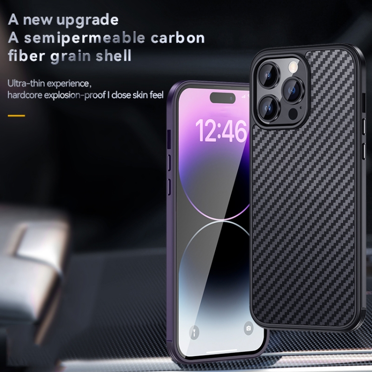 For iPhone 14 Plus SULADA Carbon Fiber Textured Shockproof Metal + TPU Frame Case(Dark Green) For iPhone 14 Plus SULADA Carbon Fiber Textured Shockproof Metal + TPU Frame Case(Dark Green)