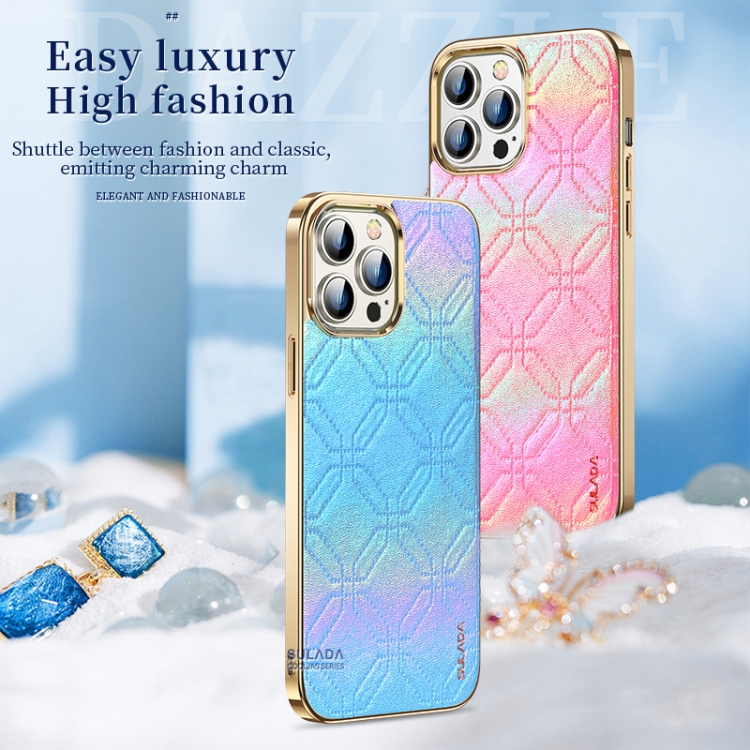 For iPhone 14 Plus SULADA Cooljas Series TPU Sheepskin Texture Phone Protective Case(Bright Blue) For iPhone 14 Plus SULADA Cooljas Series TPU Sheepskin Texture Phone Protective Case(Bright Blue)
