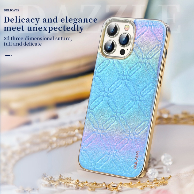 For iPhone 14 Plus SULADA Cooljas Series TPU Sheepskin Texture Phone Protective Case(Bright Blue) For iPhone 14 Plus SULADA Cooljas Series TPU Sheepskin Texture Phone Protective Case(Bright Blue)