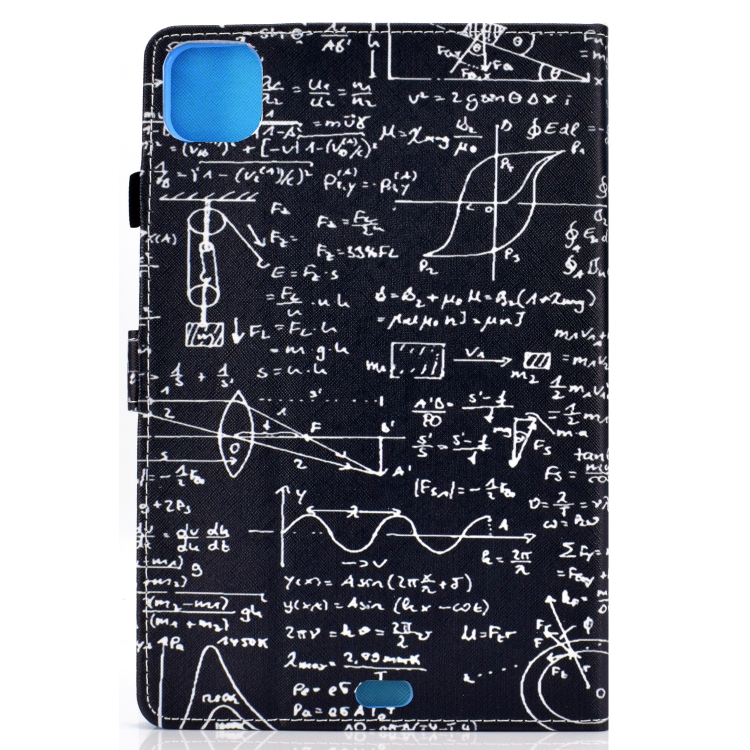 For iPad Pro 11 (2020) Sewing Thread Horizontal Painted Flat Leather Tablet Case with Sleep Function & Pen Cover & Anti Skid Strip & Card Slot & Holder(Equation) For iPad Pro 11 (2020) Sewing Thread Horizontal Painted Flat Leather Tablet Case with Sleep Function & Pen Cover & Anti Skid Strip & Card Slot & Holder(Equation)