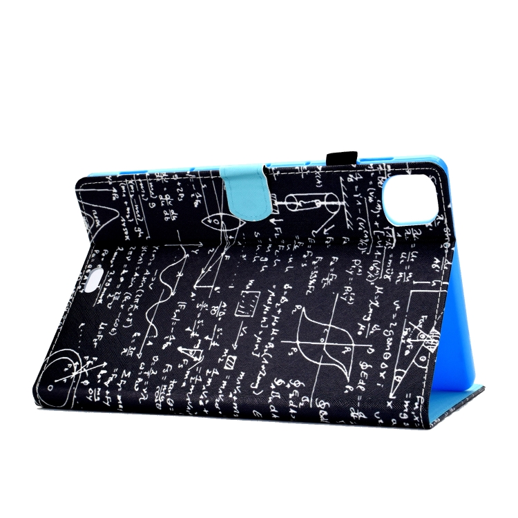 For iPad Pro 11 (2020) Sewing Thread Horizontal Painted Flat Leather Tablet Case with Sleep Function & Pen Cover & Anti Skid Strip & Card Slot & Holder(Equation) For iPad Pro 11 (2020) Sewing Thread Horizontal Painted Flat Leather Tablet Case with Sleep Function & Pen Cover & Anti Skid Strip & Card Slot & Holder(Equation)
