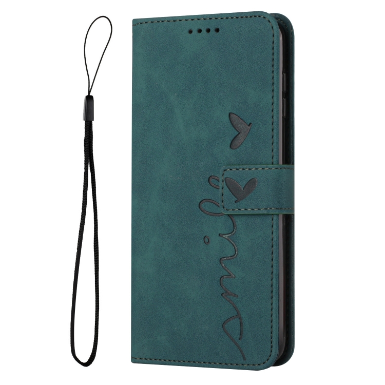 For Samsung Galaxy S23+ 5G Skin Feel Heart Pattern Leather Phone Case(Green) For Samsung Galaxy S23+ 5G Skin Feel Heart Pattern Leather Phone Case(Green)