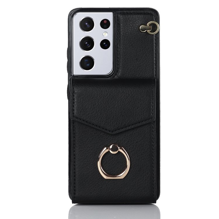 For Samsung Galaxy S22 Ultra 5G Anti-theft RFID Card Slot Phone Case(Black) For Samsung Galaxy S22 Ultra 5G Anti-theft RFID Card Slot Phone Case(Black)