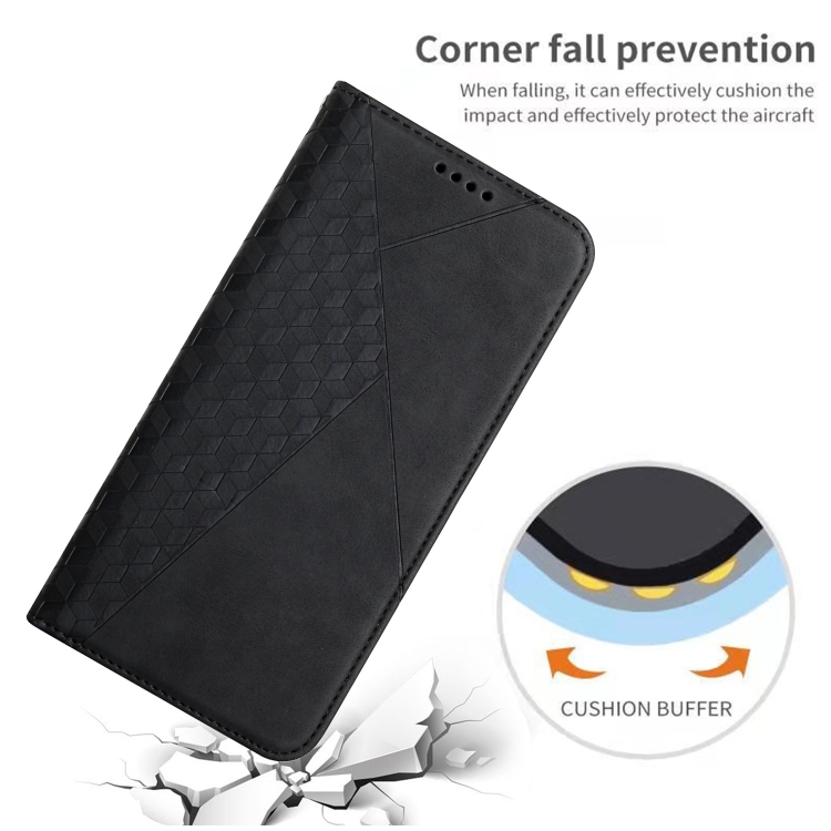 For Samsung Galaxy S23+ 5G Diamond Splicing Skin Feel Magnetic Leather Phone Case(Black) For Samsung Galaxy S23+ 5G Diamond Splicing Skin Feel Magnetic Leather Phone Case(Black)