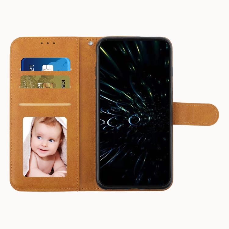 For Samsung Galaxy S23+ 5G Stitching Calf Texture Buckle Leather Phone Case(Yellow) For Samsung Galaxy S23+ 5G Stitching Calf Texture Buckle Leather Phone Case(Yellow)