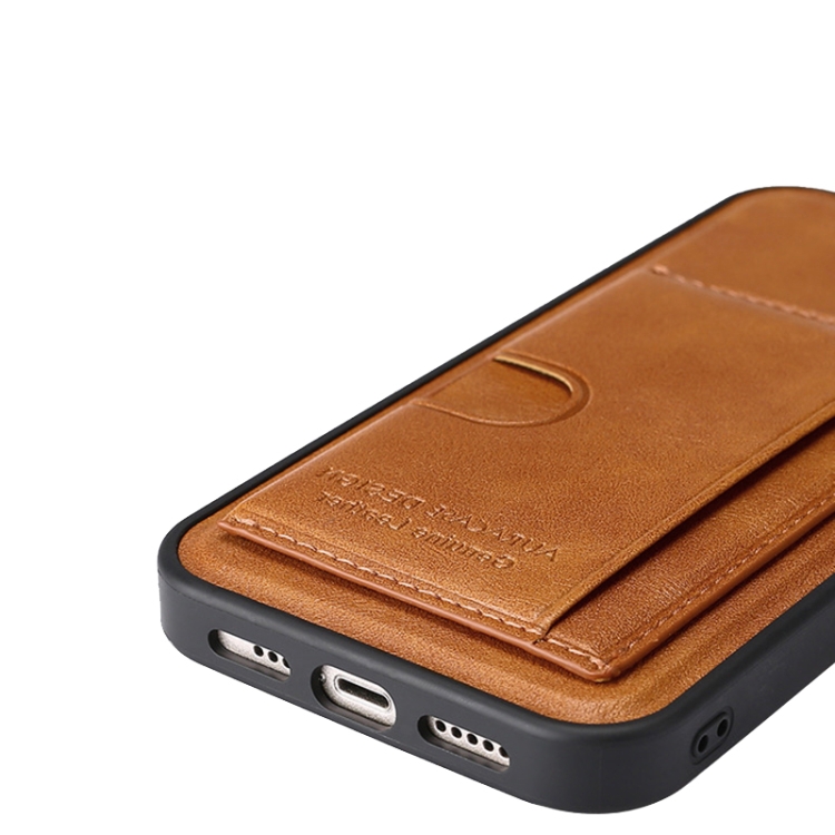 For iPhone 14 Plus Card Slot Holder Leather Phone Case(Green) For iPhone 14 Plus Card Slot Holder Leather Phone Case(Green)