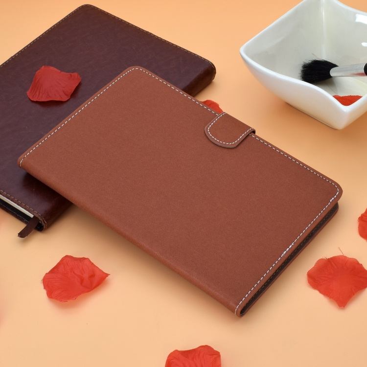 For iPad Pro 11 (2020) Sewing Thread Horizontal Solid Color Flat Leather Tablet Case with Sleep Function & Pen Cover & Anti Skid Strip & Card Slot & Holder(Light Star Brown) For iPad Pro 11 (2020) Sewing Thread Horizontal Solid Color Flat Leather Tablet Case with Sleep Function & Pen Cover & Anti Skid Strip & Card Slot & Holder(Light Star Brown)