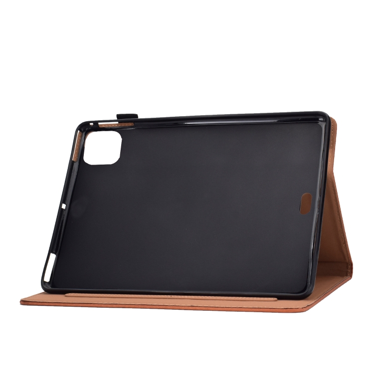 For iPad Pro 11 (2020) Sewing Thread Horizontal Solid Color Flat Leather Tablet Case with Sleep Function & Pen Cover & Anti Skid Strip & Card Slot & Holder(Light Star Brown) For iPad Pro 11 (2020) Sewing Thread Horizontal Solid Color Flat Leather Tablet Case with Sleep Function & Pen Cover & Anti Skid Strip & Card Slot & Holder(Light Star Brown)