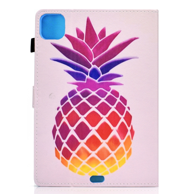 For iPad Pro 11 (2020) Sewing Thread Horizontal Painted Flat Leather Tablet Case with Sleep Function & Pen Cover & Anti Skid Strip & Card Slot & Holder(Pink Pineapple) For iPad Pro 11 (2020) Sewing Thread Horizontal Painted Flat Leather Tablet Case with Sleep Function & Pen Cover & Anti Skid Strip & Card Slot & Holder(Pink Pineapple)