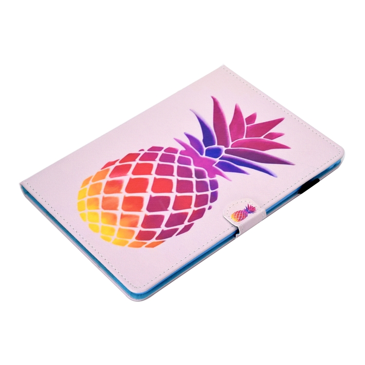 For iPad Pro 11 (2020) Sewing Thread Horizontal Painted Flat Leather Tablet Case with Sleep Function & Pen Cover & Anti Skid Strip & Card Slot & Holder(Pink Pineapple) For iPad Pro 11 (2020) Sewing Thread Horizontal Painted Flat Leather Tablet Case with Sleep Function & Pen Cover & Anti Skid Strip & Card Slot & Holder(Pink Pineapple)