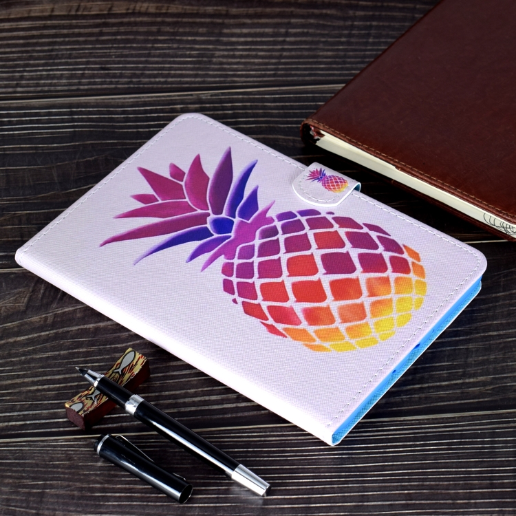 For iPad Pro 11 (2020) Sewing Thread Horizontal Painted Flat Leather Tablet Case with Sleep Function & Pen Cover & Anti Skid Strip & Card Slot & Holder(Pink Pineapple) For iPad Pro 11 (2020) Sewing Thread Horizontal Painted Flat Leather Tablet Case with Sleep Function & Pen Cover & Anti Skid Strip & Card Slot & Holder(Pink Pineapple)