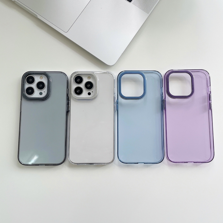 For iPhone 14 Plus PC Transparent Phone Case(Black) For iPhone 14 Plus PC Transparent Phone Case(Black)