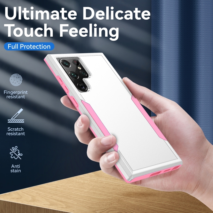 For Samsung Galaxy S23 Ultra 5G Pioneer Armor PC + TPU Phone Case(White) For Samsung Galaxy S23 Ultra 5G Pioneer Armor PC + TPU Phone Case(White)