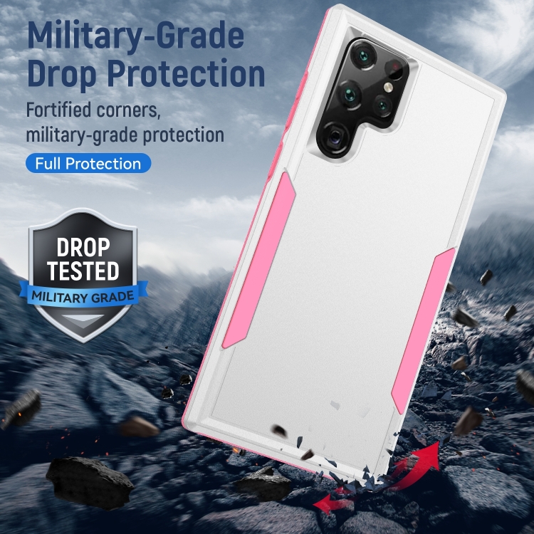 For Samsung Galaxy S23 Ultra 5G Pioneer Armor PC + TPU Phone Case(White) For Samsung Galaxy S23 Ultra 5G Pioneer Armor PC + TPU Phone Case(White)