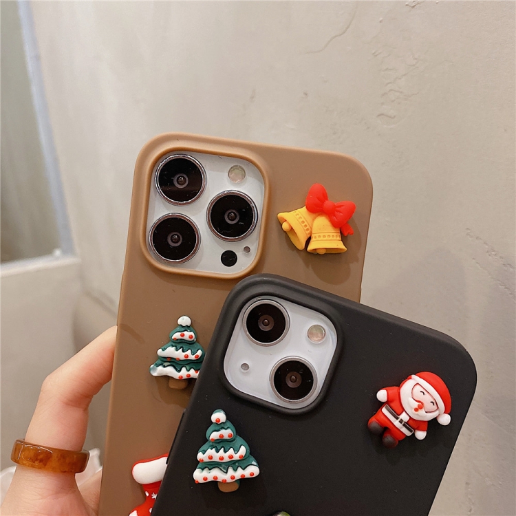 For iPhone 13 mini Christmas Candy Phone Case(Black) For iPhone 13 mini Christmas Candy Phone Case(Black)