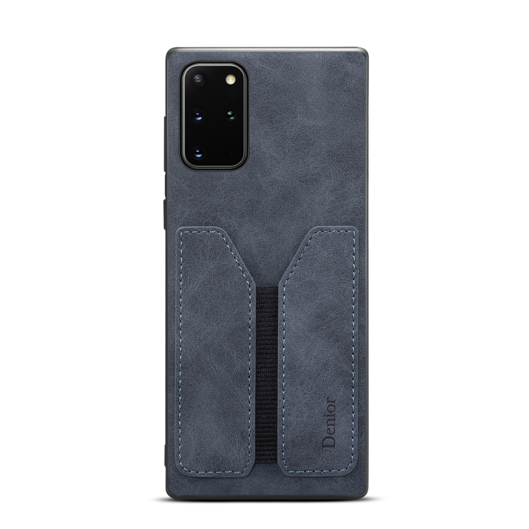 For Samsung Galaxy Note20 Denior DV Elastic Card PU Back Cover Phone Case(Grey) For Samsung Galaxy Note20 Denior DV Elastic Card PU Back Cover Phone Case(Grey)