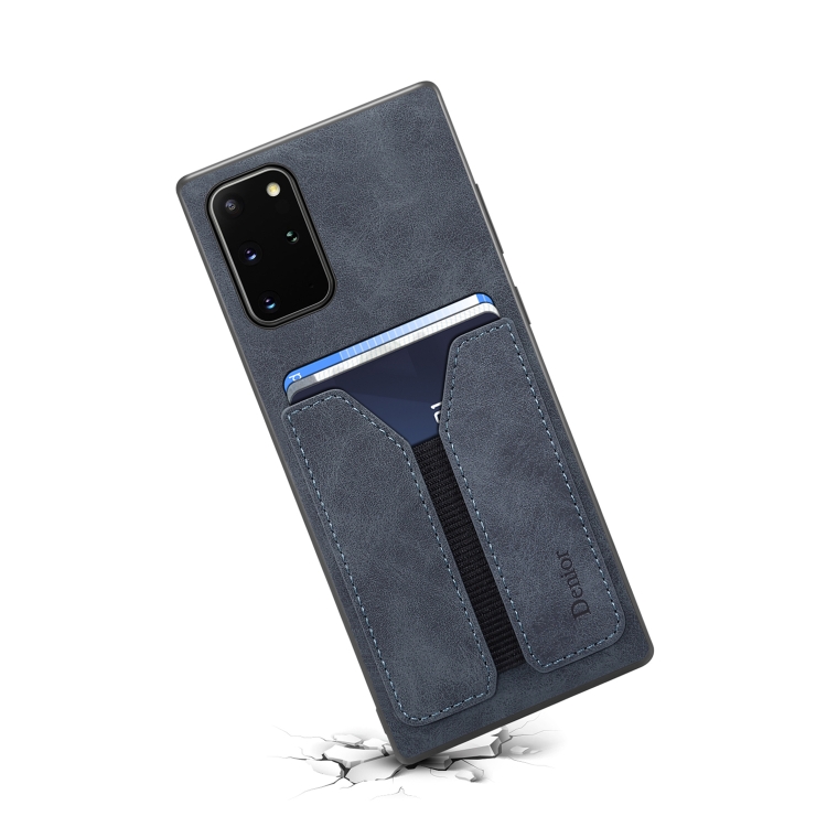 For Samsung Galaxy Note20 Denior DV Elastic Card PU Back Cover Phone Case(Grey) For Samsung Galaxy Note20 Denior DV Elastic Card PU Back Cover Phone Case(Grey)