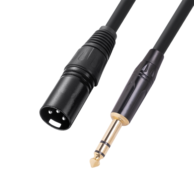 3.5mm to 1/4 6.35mm Stereo standard Jack to Big Jack AUDIO MIC AMP Cable  1.8m