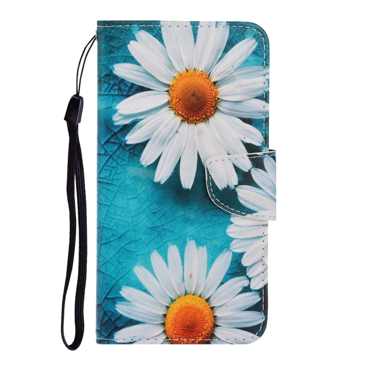 For Samsung Galaxy S23+ 5G Colored Drawing Pattern Leather Phone Case(Daisy) For Samsung Galaxy S23+ 5G Colored Drawing Pattern Leather Phone Case(Daisy)